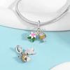 Pendant Charm Bead Copper Luminous Hermit Crab Beads Fit Original Bracelet For Jewelry Making Valentine'S Day Gift