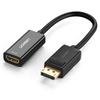DisplayPort Male To HDMI Female 1080P 60Hz 12bit Unidirectional Adapter Black