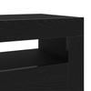 TV Cabinet in Black Oak Look 120 x 35 x 40 cm Engineered Wood