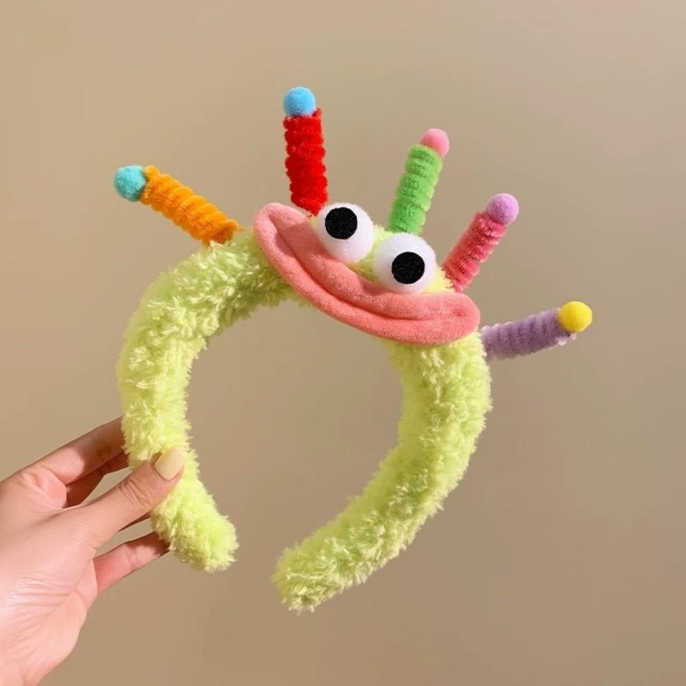 Colorful and Vibrant Big Eyes Plush Headband Hair Accessories Girls Cartoon Hairband  Women