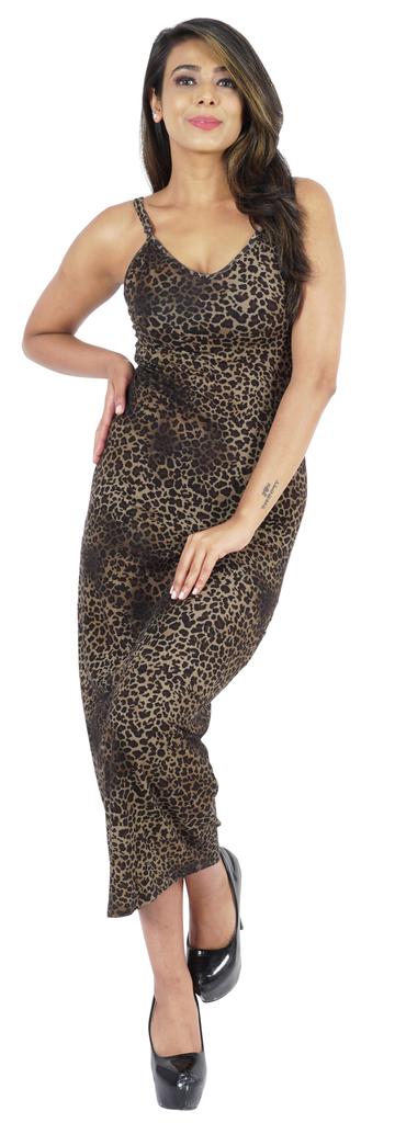 Inkmeso Printed V Neck Maxi Bodycon Dress For Womens Sexy Spaghetti Strap