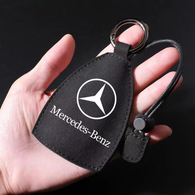 GLC GLB Suede Leather Car Key Bag Key Holder Organizer Car Key for Mercedes Benz B/C/E/S Class A Class C200L GLC GLK New CLA GL
