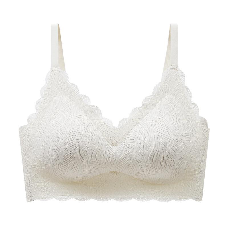 New Latex Underwear One Piece Seamless Bra for Women Without Steel Ring Gathering Comfortable Bra