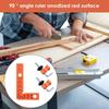 Right Angle Locator 90 Degrees Clamps For Woodworking Securing Clip L-type Multifunctional Right Angle Positioning Ruler Tool