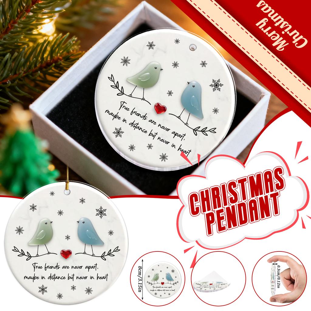 Decor Acrilic 2D în Formă de Inimă Sticlă de Mare Prietenie, Suvenir Inimă Prietenie, Ornament Inimă Prietenie Pentru Ornamente Agățate de Pom,