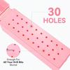 30-Hole Nail Drill Bit Holder Dustproof Nail Salon Organizer With Storage Display Box Manicure Tool Case Drill Bits Not Included