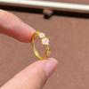 Ancient Peach Blossom Land, Small Peach Drunk Ring, Small Fresh Flower Ring, Index Finger Ring
