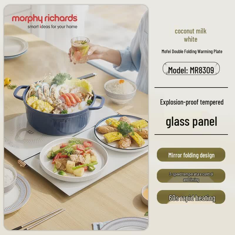Morphy Richards MR8309 Double Folding Food Warmer CN plug (adapter included)