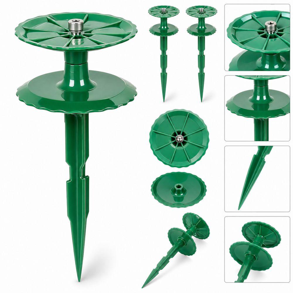 2Pcs ABS Garden Hose Guide Stake Green Hose Guide Wheel Hose Guide Holder  Garden Irrigation