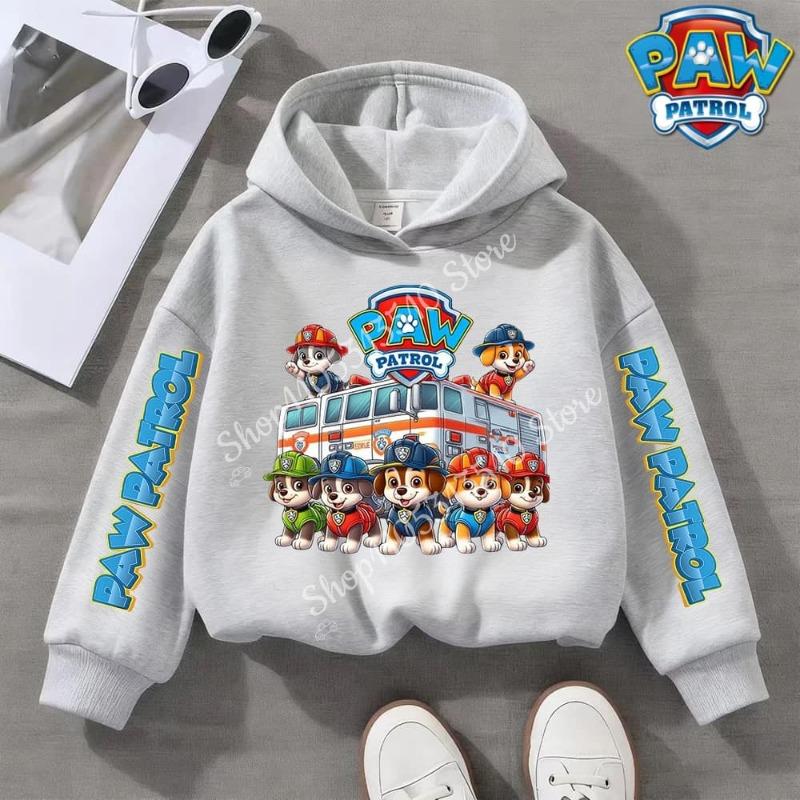 Paw Patrol Clothing for Boy Girl Long Sleeve Hoodie Chase Skye Clothes Tee Comfortable Tops Cartoon Base Swsweatshirt Kids Gift