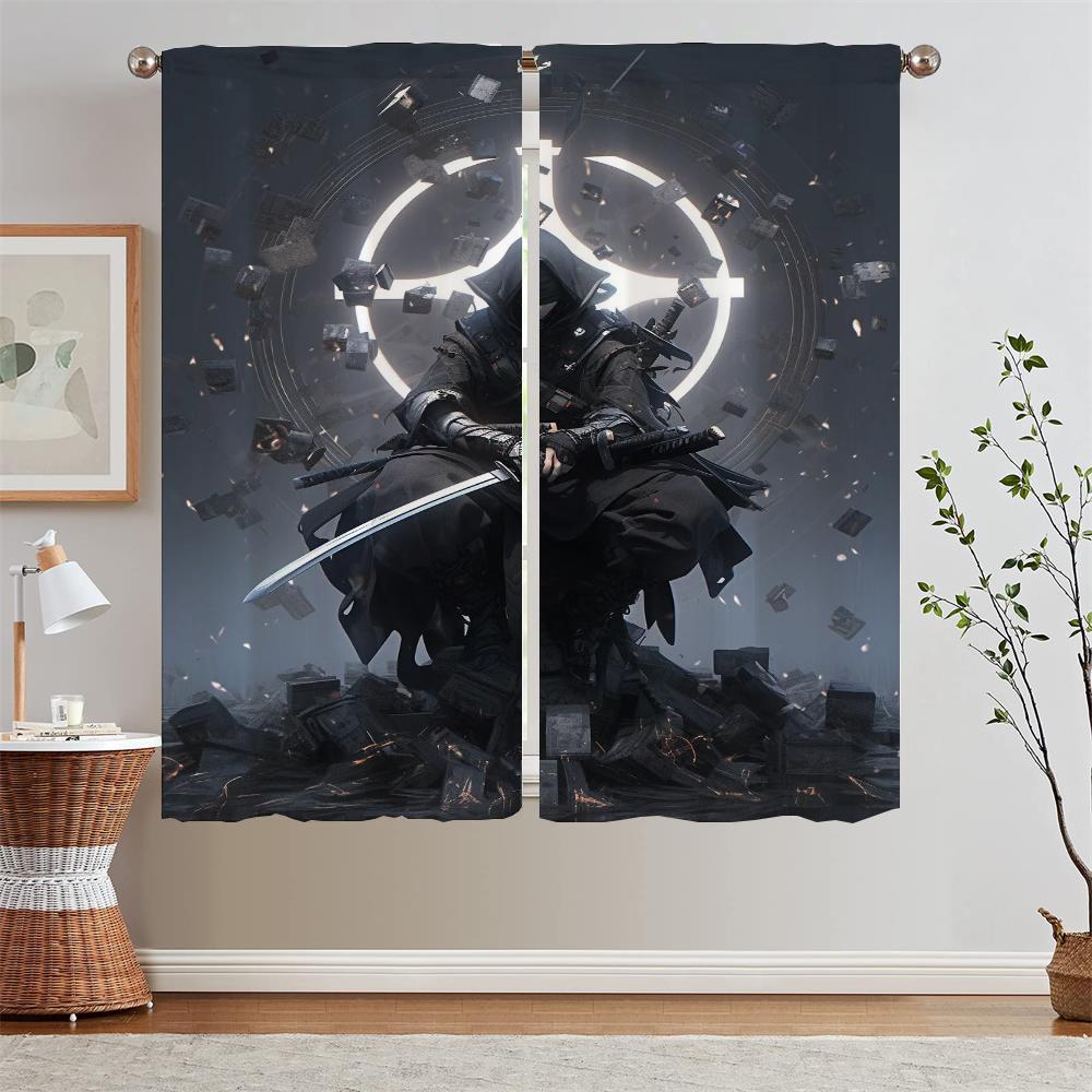 Qunyinghui Cheap Things With Free Shipping for Home Interior Curtains for Living Room Short Window Curtains Salon 2 Pieces Blind