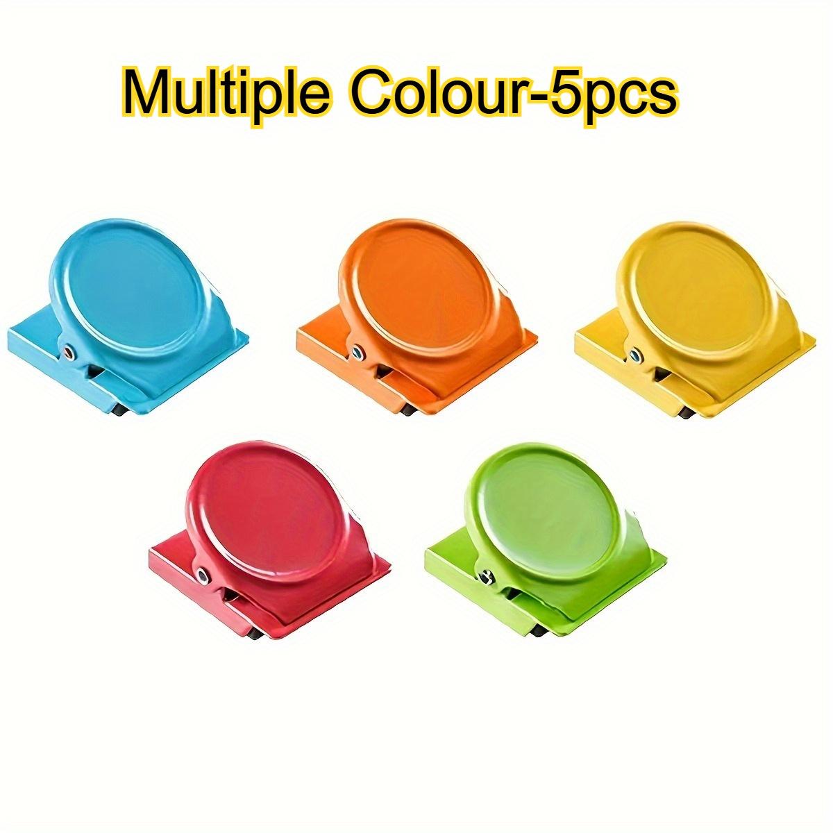 

5 шт. Магнитные офисные и холодильные зажимы - Красочный многофункциональный органайзер для документов, Подходит для дома и кухни, Идеальная идея для рождественского подарка 5pcs