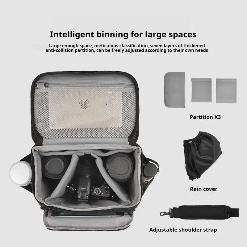 SLR Camera Bag Shoulder 900D Polyester Storage Bag Outdoor Lightweight Multi-Function Camera Bag