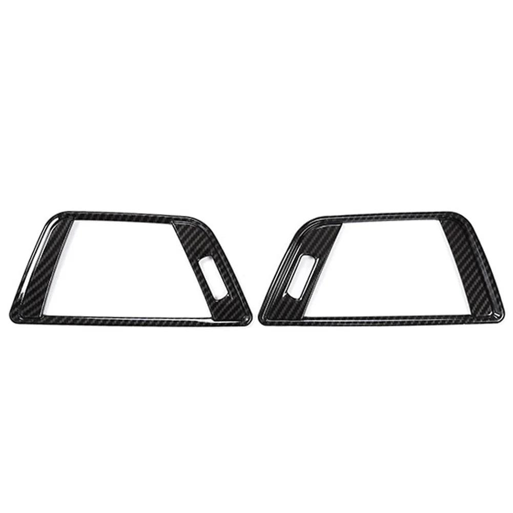 2Pcs Carbon Fiber Style Car Side Air Conditioning Vent Cover Trim Frame Stickers For BMW 3 Series F30 2013 2014 2015 2016-2018