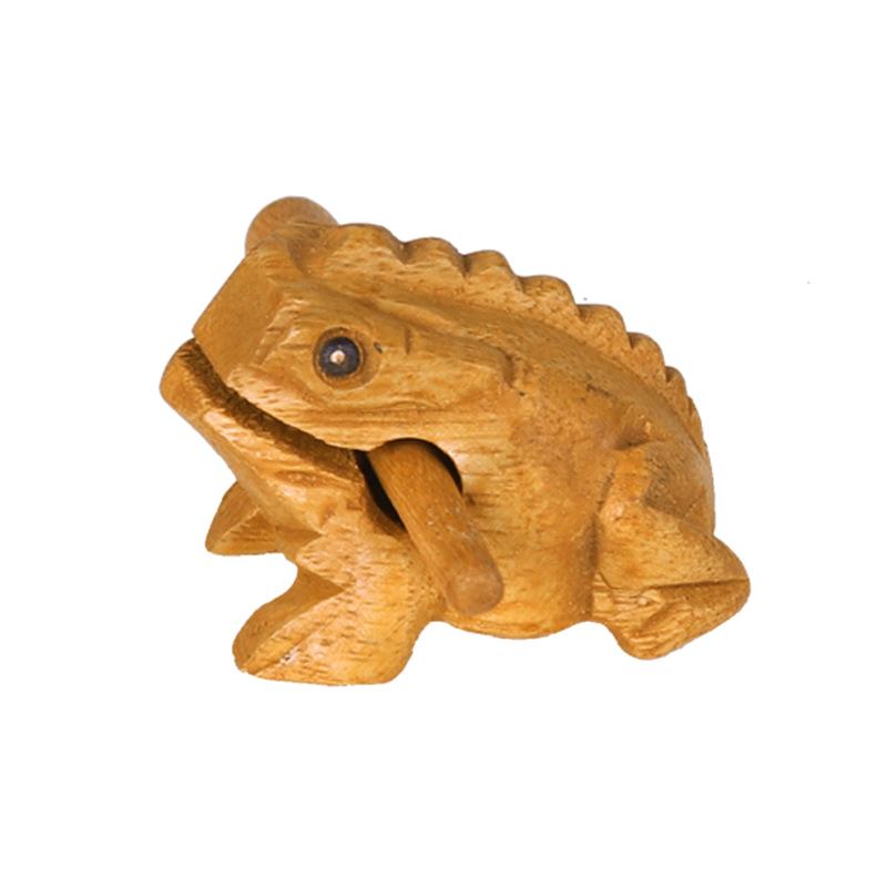 NEW Lucky Thailand Wood Thailand Traditional Craft Wooden Lucky Croaking Musical Instrument Home Desk Decor Lucky Frog Craft
