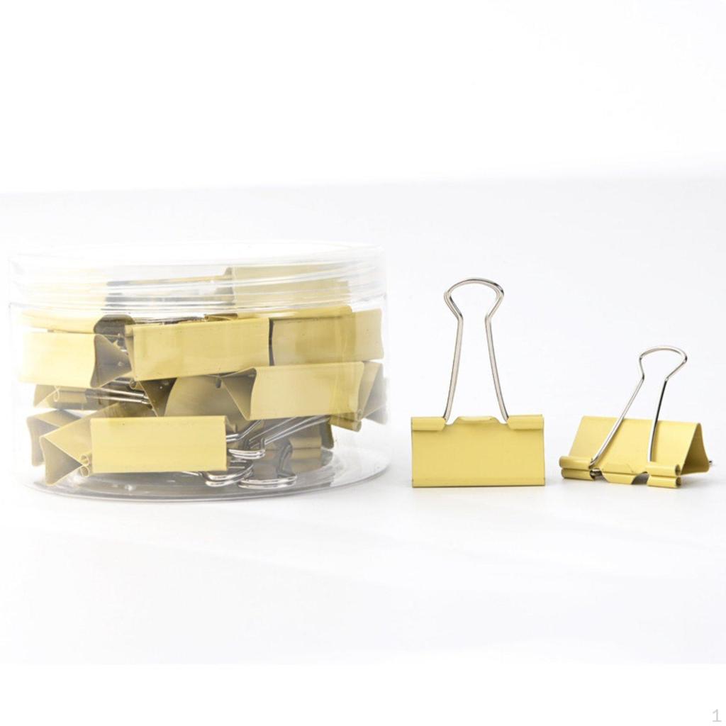 Foldback Clip Multiple Sizes Clips Assorted Colors Binder for School, Crafts Light
