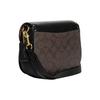 Coach Morgan 20 Classic Monogram Print Flap Crossbody Bag With Studded Decoration Women Crossbody Bag Brown Black CE567-IMOSN