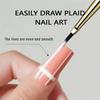 1pcs French Plaid Nail Art Brushes Set Grids/Tartan Lines/Slim Detail Drawing Painting Pen UV Gel Extension Manicure Tools DIY