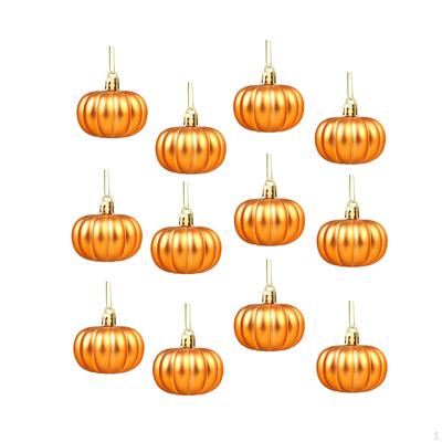 12 Stück Halloween Hängekürbis Herbstschmuck Thanksgiving Requisiten