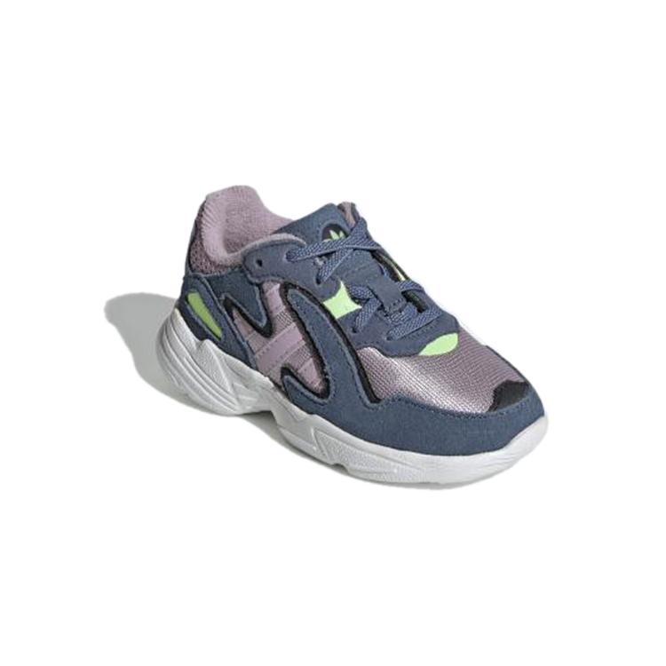 Adidas Originals Yung 96 Chasm El I Breathable Low top Toddler Shoes Gray Infant And Toddler EE7563