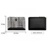 Woven Women's Short Wallet Fashion Change Bag Snap Zipper Coin Bag