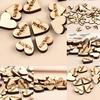 100pcs Stars Wedding Rustic Wooden Love Heart Table Scatter Crafts
