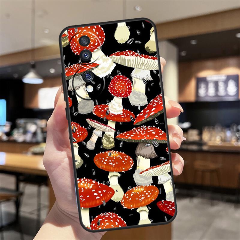 Mushroom Forest Cover For Huawei P30 P50 Pro P20 P40 Lite P Smart 2019 Nova 5T Honor X9a 50 70 X7 X8 Case