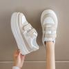 Velcro little white shoes women's 2025 spring new platform casual heightening shoes fashionable versatile classic sports board shoes
