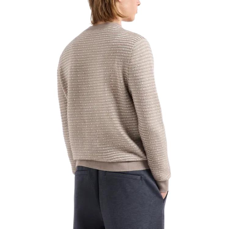 EMPORIO ARMANI Striped Ribbed Jumper 3D1MX1-1MMIZ-F178