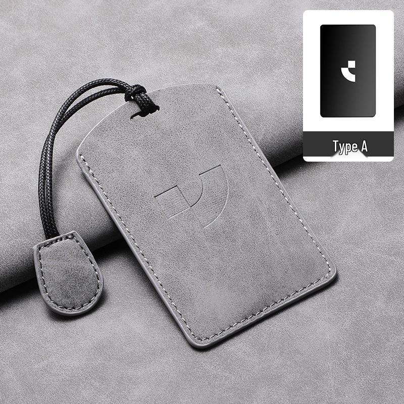 Ji Yue 01 Card Key Case: High-End 2023 Leather Protective Cover with Buckle