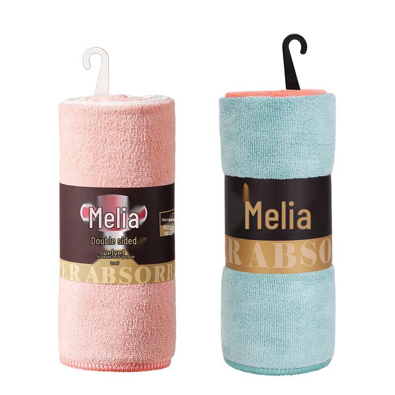 Miao Liya Thick Flannel Double-Sided Towel for Multi-Purpose Home Cleaning, Assorted Colors