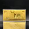 1/2Pcs 2027 Lunar New Year Goat Gold Foil Ornament with Case Collectible Zodiac Decor for Home Display Souvenir Gift