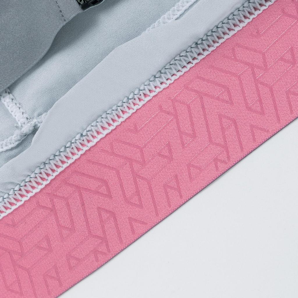 Santic Men's Short Sleeve Cycling Jersey, Spring/Summer, Lightweight, with Back Pocket, Breathable and Quick-Drying, Gray, Size S