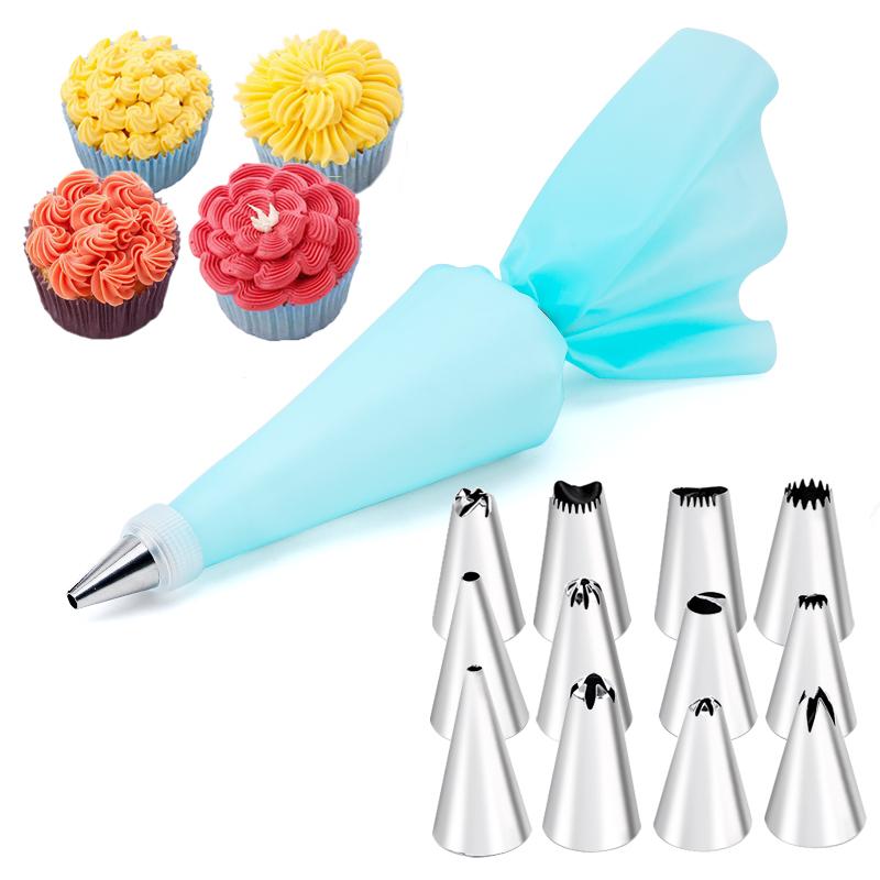 6/14/26/29 pcs set Cream Nozzles Pastry Tools Accessories For Cake Decorating Pastry Bag Kitchen Bakery Confectionery equipment