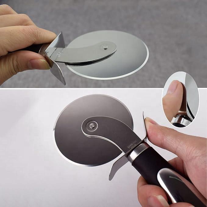 Stainless Steel Classic Pizza Wheel Pizza Wheel with Sharp Blade for Cutting Through Crusts