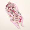 Lenço Quadrado Estampado Paisley 70*70CM Xale de Cetim de Luxo Feminino Envoltório Hijab Lenço de Pescoço Cabelo Feminino Écharpe Bandana Bolsa Envoltório