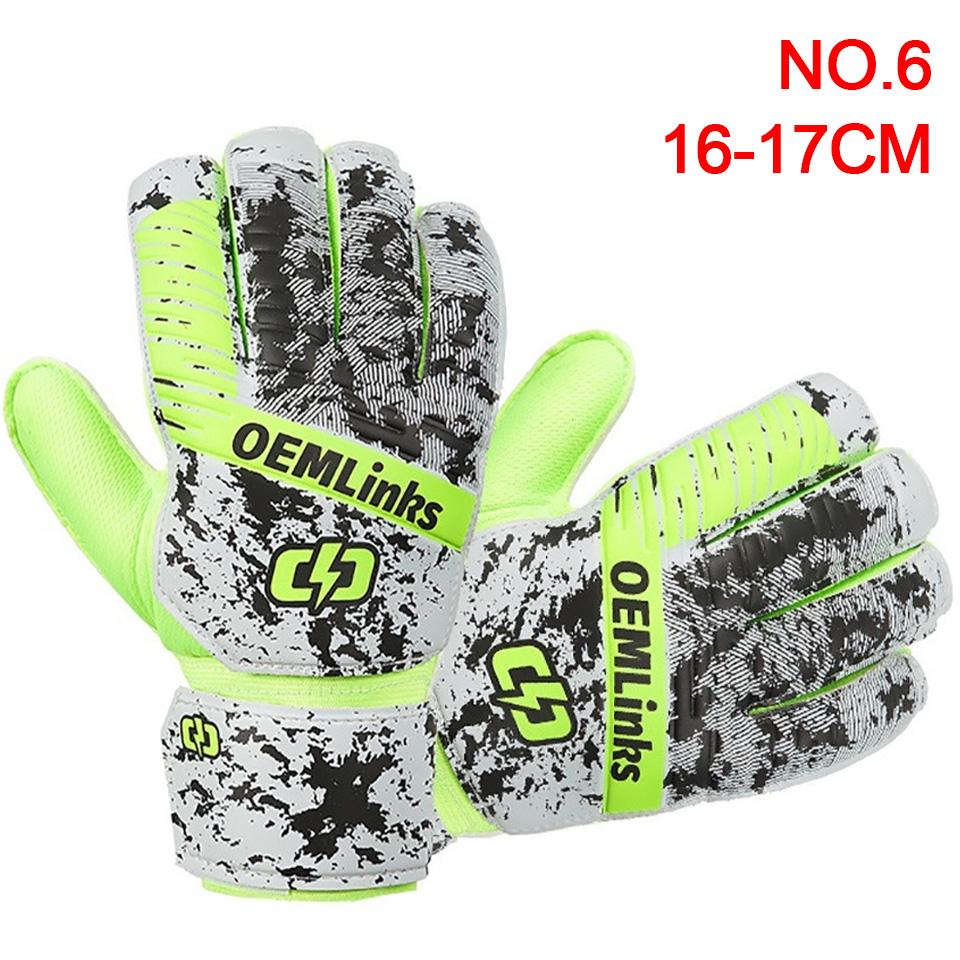 

Loogdeel 1 пара взрослых детей футбольное снаряжение профессиональные мальчики спортивные тренировочные вратарские перчатки противоскользящая защита пальцев