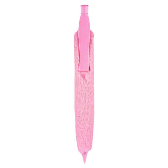Giant Plush Click Pens Fluffy Press Ballpoint Pen Fun Party Favor Pen Novelty Writing Tools for School Journaling Gifts