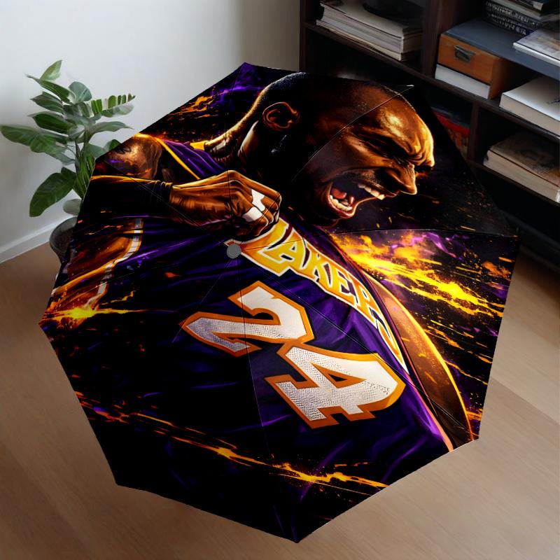 Lakers Team Spirit Umbrella 8-Frame for Travel, Camping, Casual Lightweight Portable Umbrella, Essential for Every Family Holidays Gift
