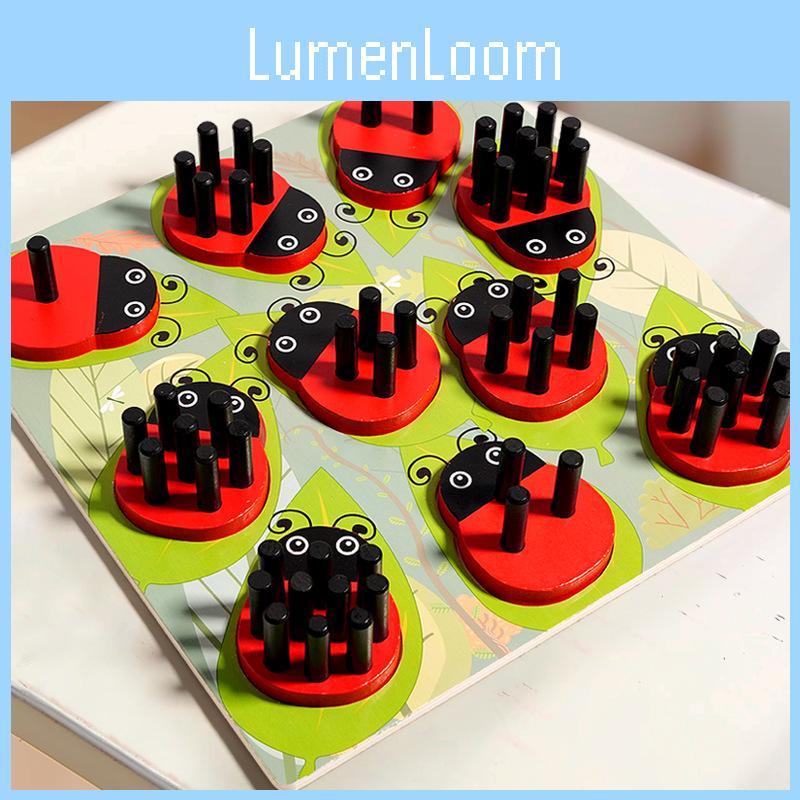 Insect Ladybug Wooden Number Matching Game Toy For Kids Parentchild Learning