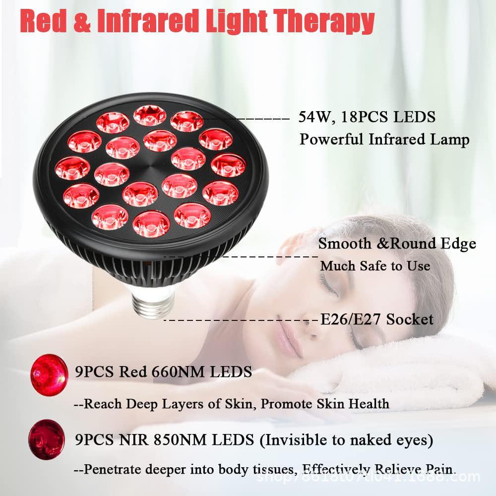 

Dual Core 54W PAR38 Infrared Phototherapy & Beauty Lamp with Bracket