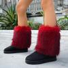 Fashion 2025 New Snow Boots Women's Warm Cotton Shoes Low Top Non-Slip Short Fashion
