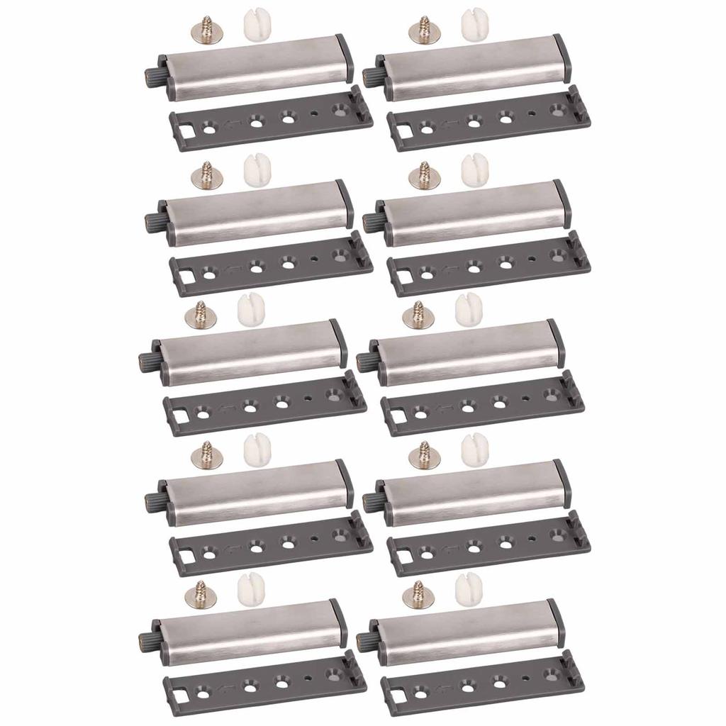 10Pcs Cabinet Door Push Latch Magnetic Stainless Steel Cupboard Rebounder Touch Latches Kitchen