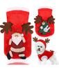 Christmas Pet Santa Costume Warm Flannel Hooded Jacket Winter Clothing For Small Dogs Cats Chihuahua Yorkshire Terrier Apparel
