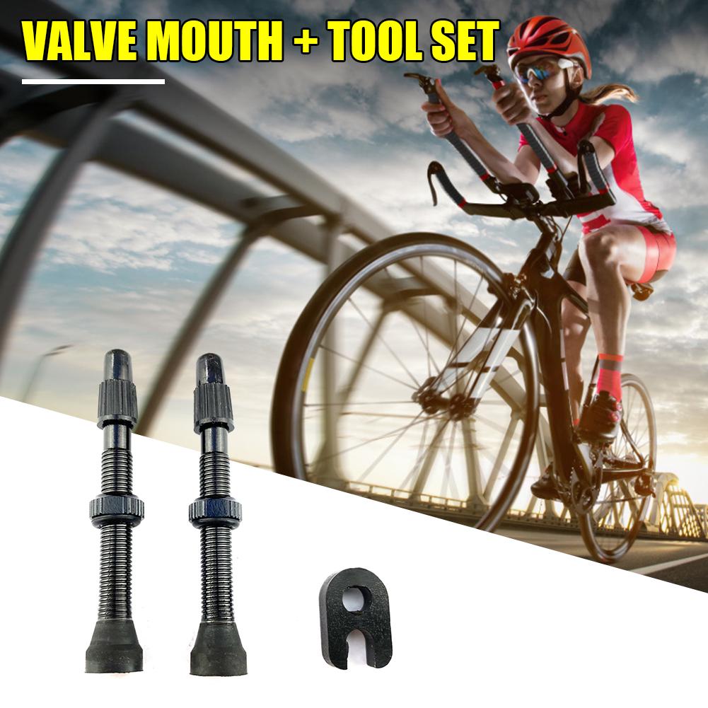 2pcs 60mm Alloy Stem Presta Valve + Tool Easily Installation Personal Bicycle Parts for Road MTB Bike Tubeless Tire Tyre