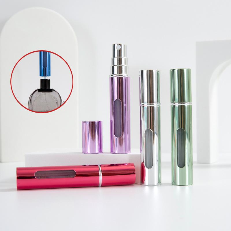 8/10Ml Refillable Perfume Bottle With Spray Scent Pump Portable Travel Empty Cosmetic Containers Mini Spray Atomizer Bottle