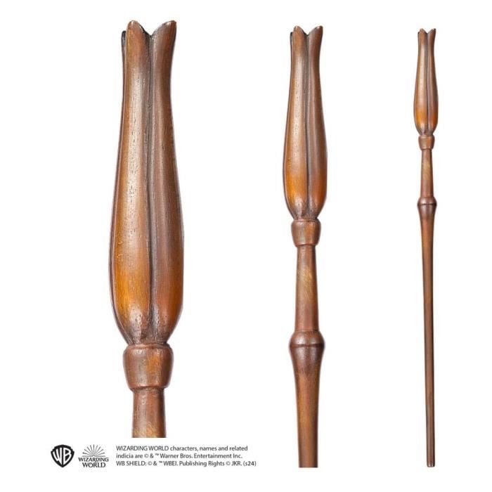 Baguette de luna lovegood - harry potter - réplique en boîte ollivander - 34 cm