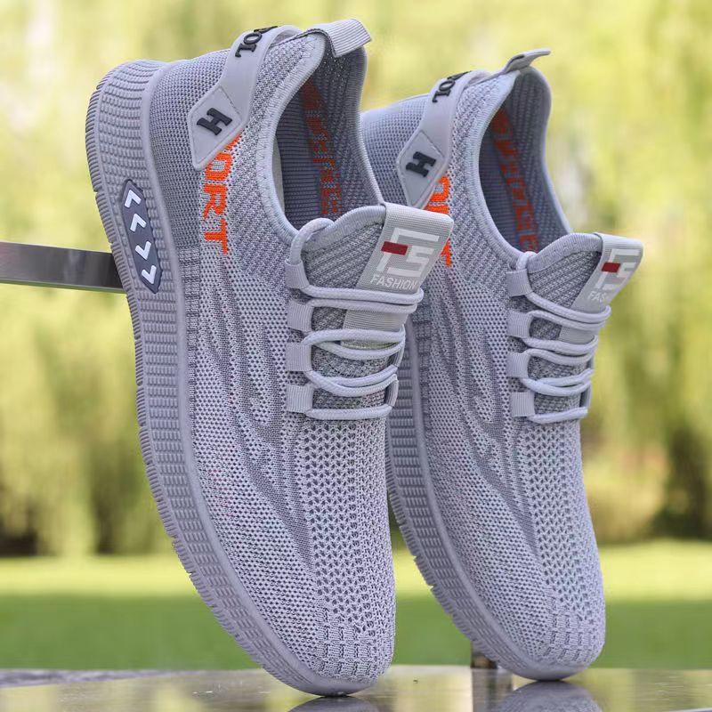 

Модная новая летняя теннисная обувь для мужчин 2024 Повседневная спортивная сетчатая дышащая нескользящая легкая мужская обувь 44