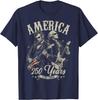 George Washington Lincoln Che Suona la Chitarra Abe Lincoln 250° Maglietta Unisex