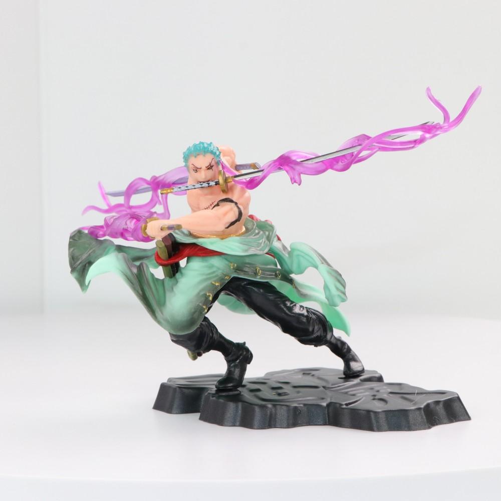 10cm One Piece Anime Figure GK Roronoa Zoro Three-blade Sa-maximum Manga Anime Statue Action Figure Collection Model Kid Toy
